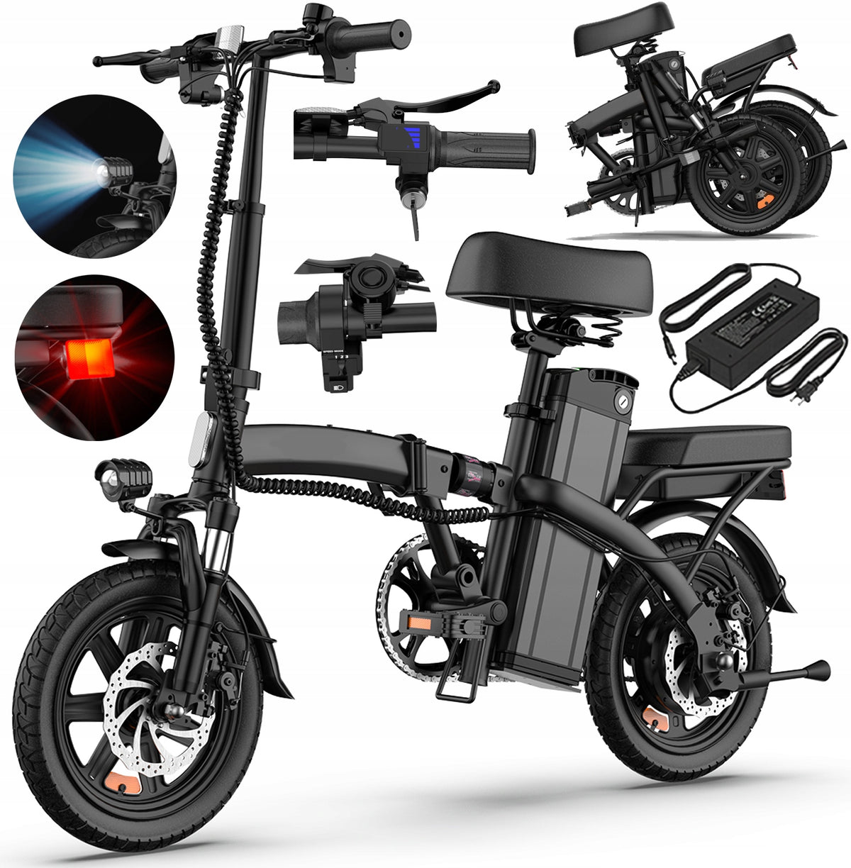 URLIFE F1L Electric Folding Urban Vehicle 500W 32km/h 48V 7.5Ah 45KM