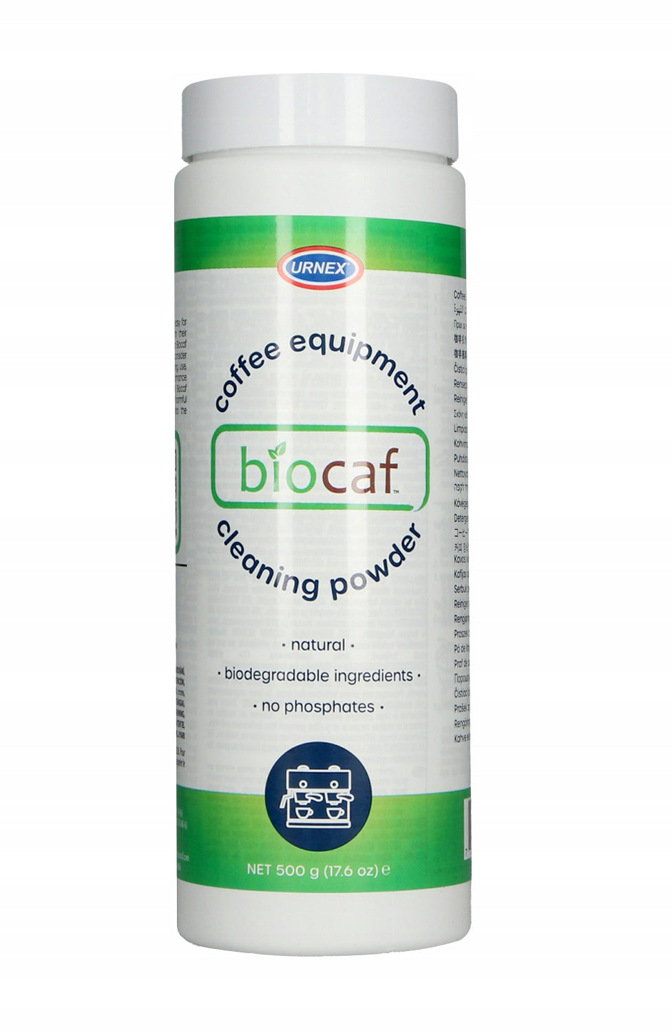 URNEX BIOCAF Cleaning Powder Coffee Equipment 500g
