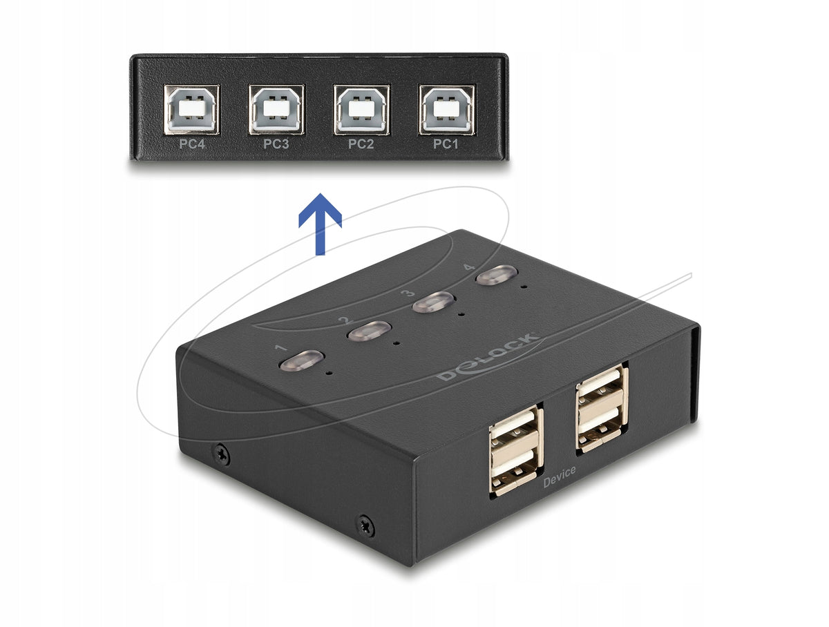 USB 2.0 4 PC Switch for 4 Delock 11507 Devices