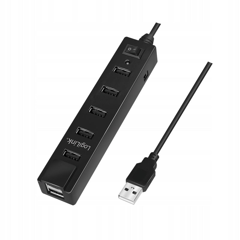 USB 2.0 7-Port Active Hub LogiLink Switch Power Supply 5V/3,5A, 480Mbps Packaging status original