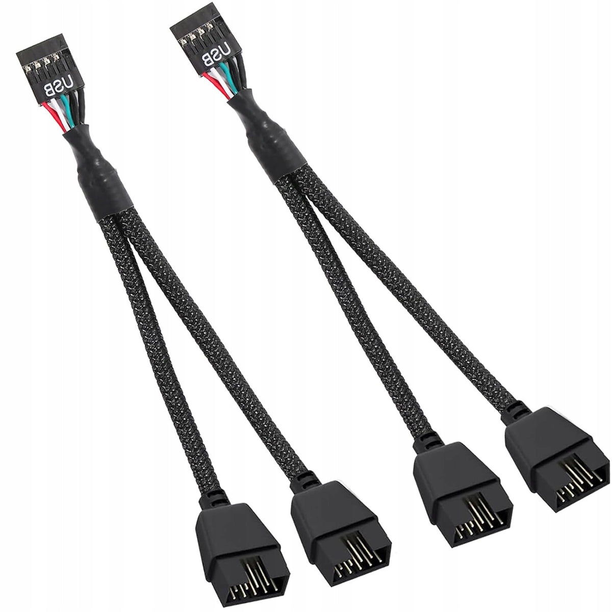 USB 2 0 9 PIN SPLITTER FOR MOTHERBOARD INCLUDED TWO PIECES