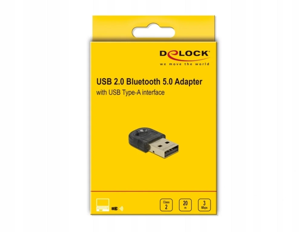 USB 2.0 Bluetooth 5.0 mini adapter Delock 61012 Manufacturer code 61012