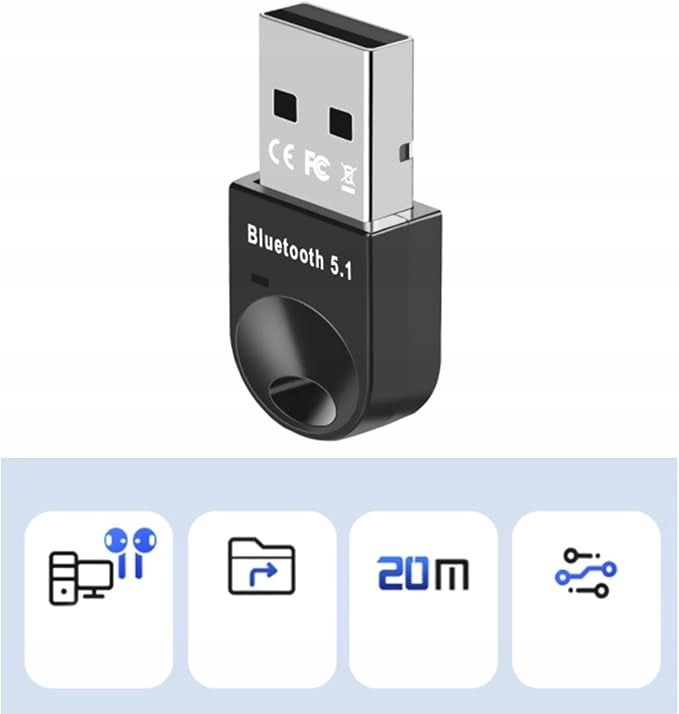 USB 2.0 Bluetooth 5.1 Receiver Adapter Packaging status original