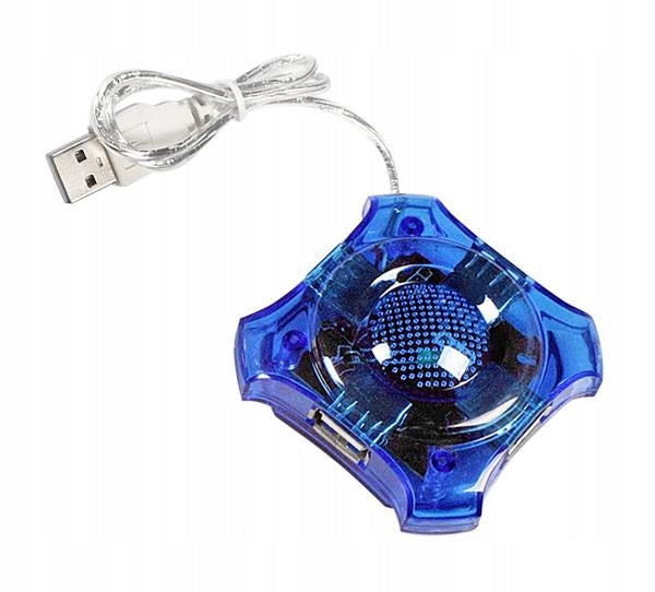 USB 2.0 Hub Esperanza 4 ports "Star" blue