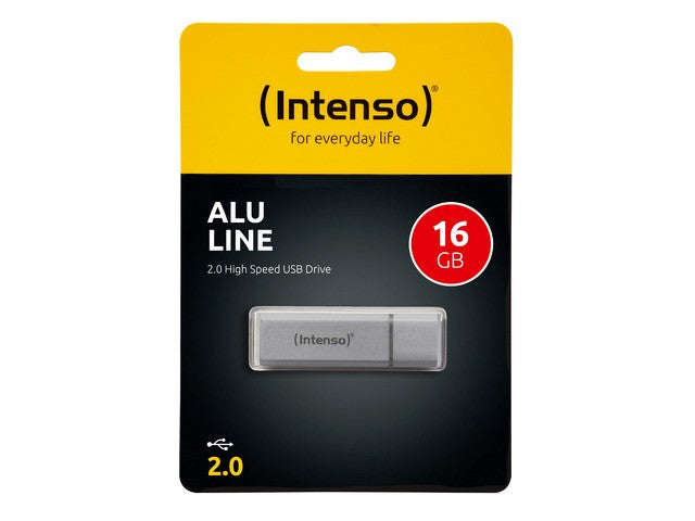USB 2.0 Intenso Alu Line pendrive 16 GB Color silver