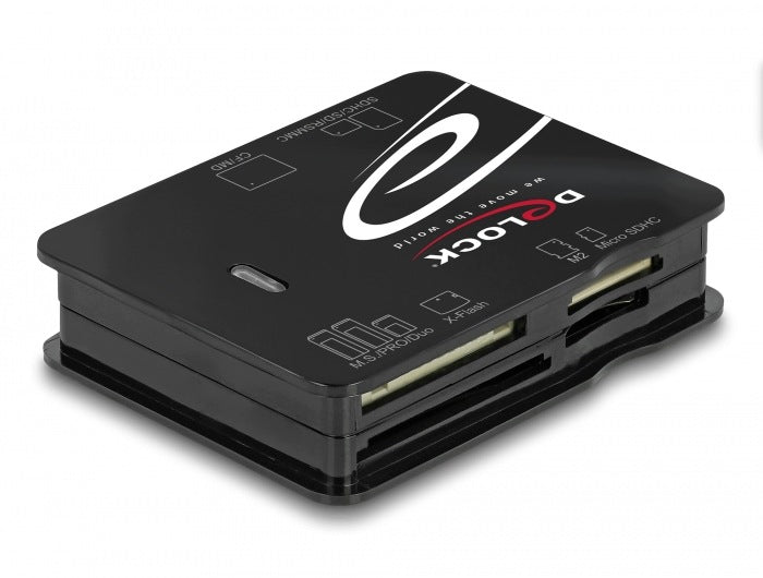 USB 2.0 card reader for CF / SD / Micro SD / MS / xD / M2 Delock 91007 Manufacturer code 91007