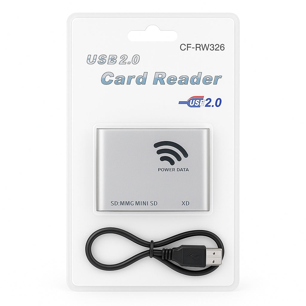 USB 2.0 to SD microSD MMC xD memory card reader