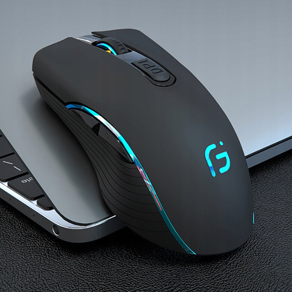 USB 2,4 GHz Wireless Mouse, Rechargeable, for Laptop, iPad