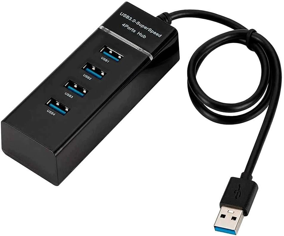 USB 3.0 4 PORT COMPACT SPLITTER WITH LED LIGHTING