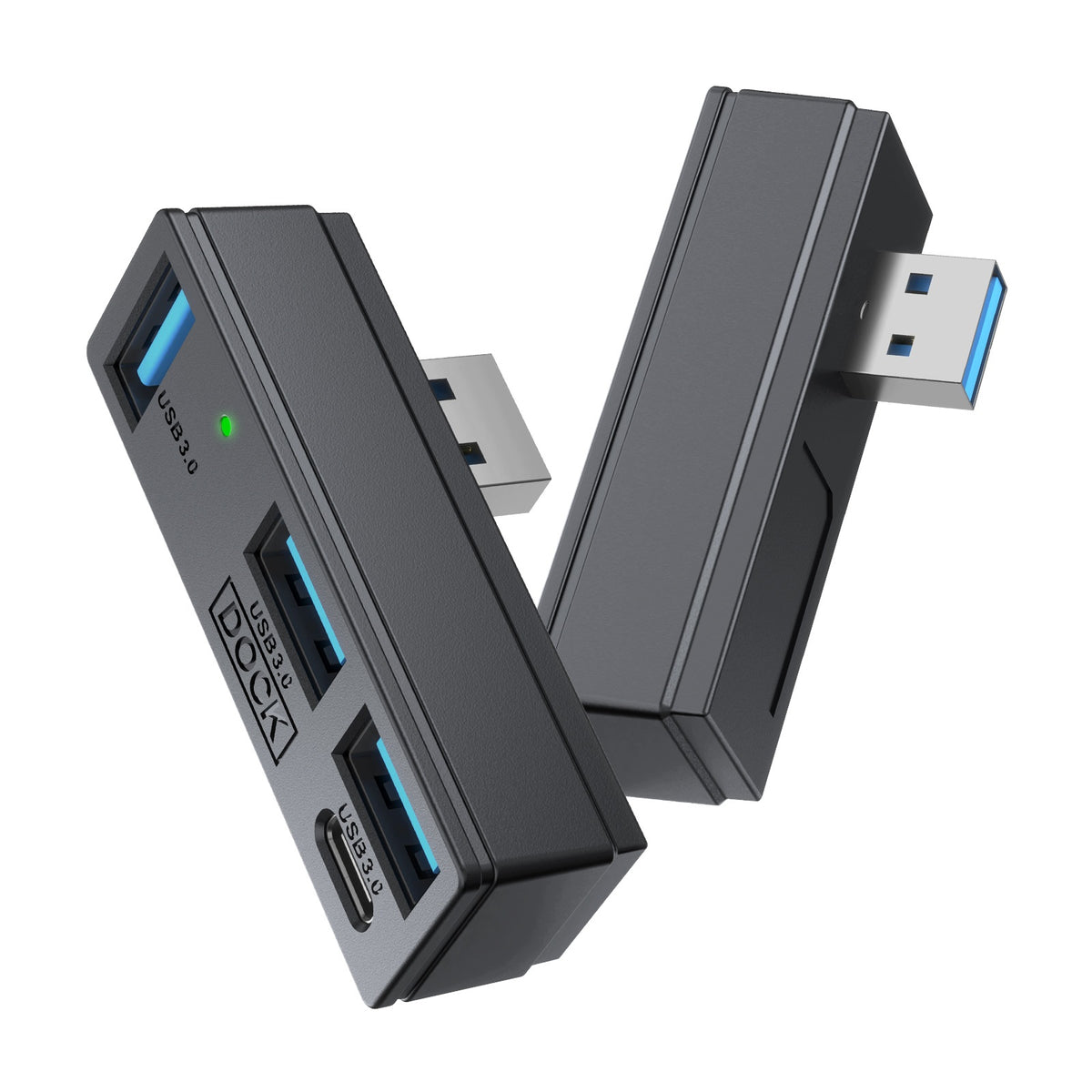 USB 3.0 4-in-1 Hub Adapter: 3x USB-A, 1x USB-C, 5 Gb/s for PS5, PC, Steam Machine Packaging status original