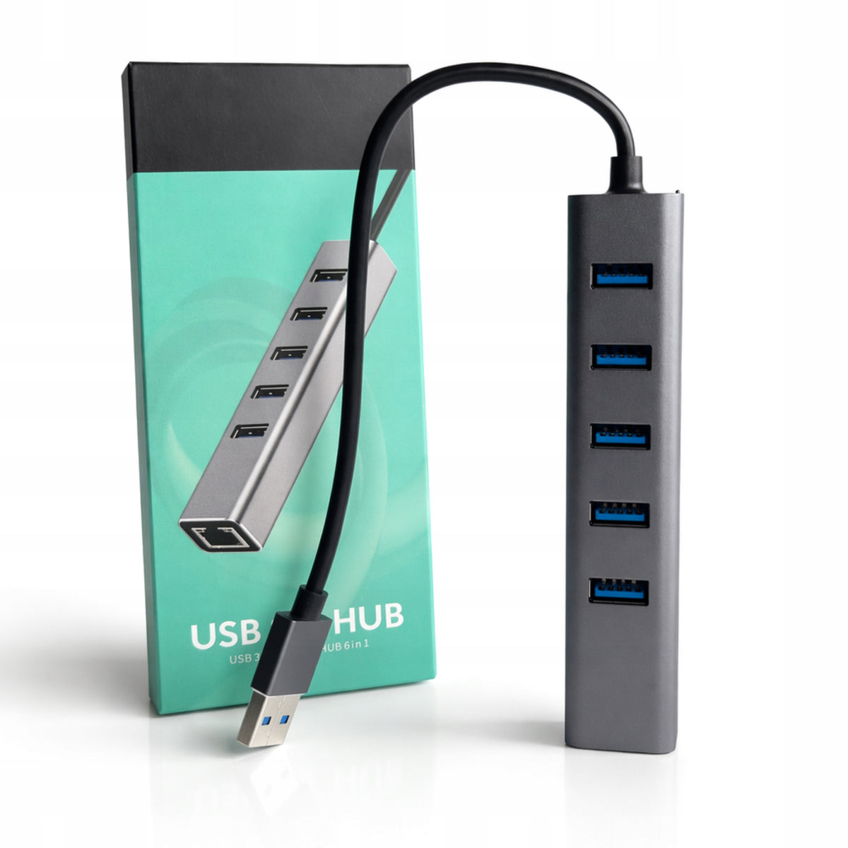 USB 3.0 6in1 USB-A HUB Adapter+Fast LAN Internet for SAMSUNG UNIVERSAL