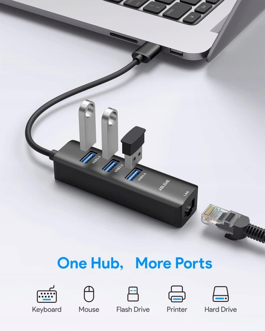 USB 3.0 ADAPTER HUB 4in1 LAN 1000 Mpbs RJ45 NETWORK CARD Manufacturer no brand