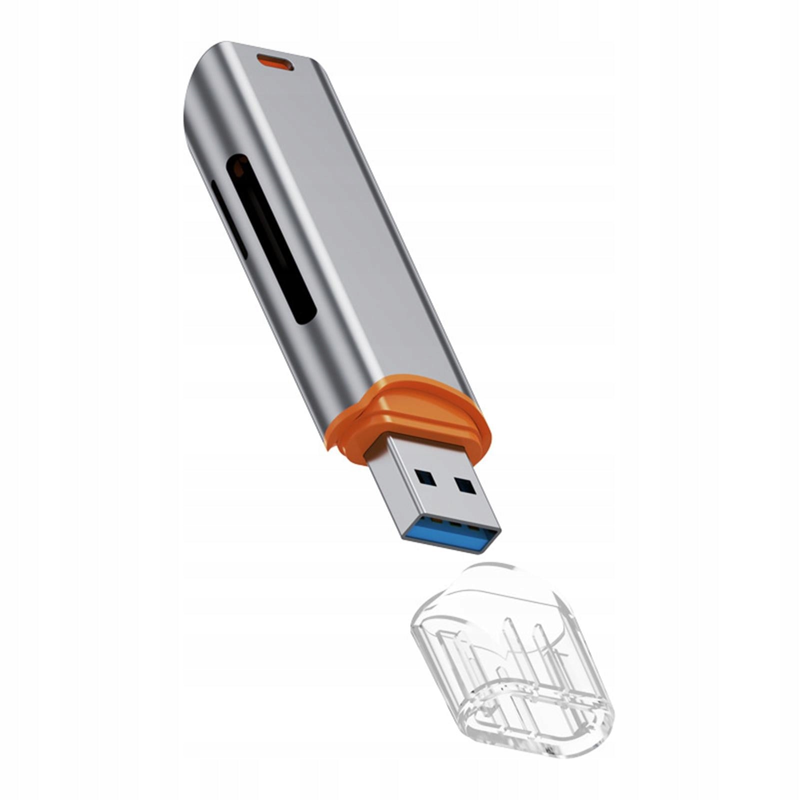 USB 3.0 Card Reader Professional Practical Multifunctional Replacement Gray Packaging status original