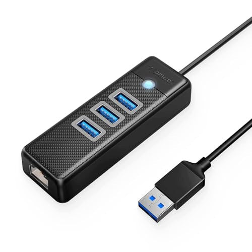 USB 3.0 GIGABIT ETHERNET RJ45 3 ADAPTER PORTS A HUB FOR HOME Manufacturer no brand