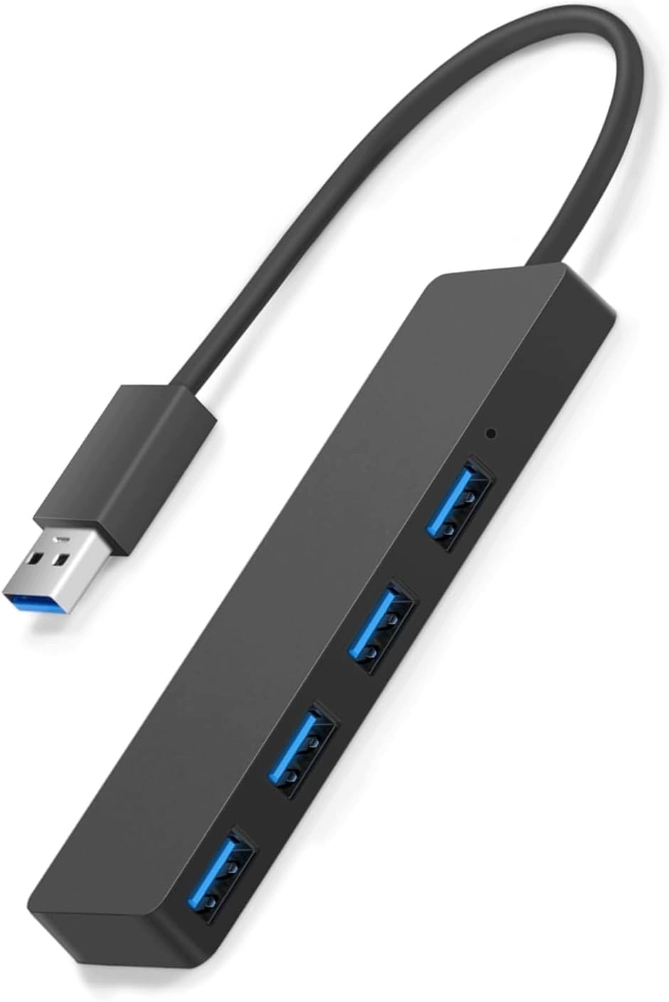 USB 3.0 HUB, 4 PORTS, PORTABLE EXTENSION CABLE FOR COMPUTERS AND PS5.