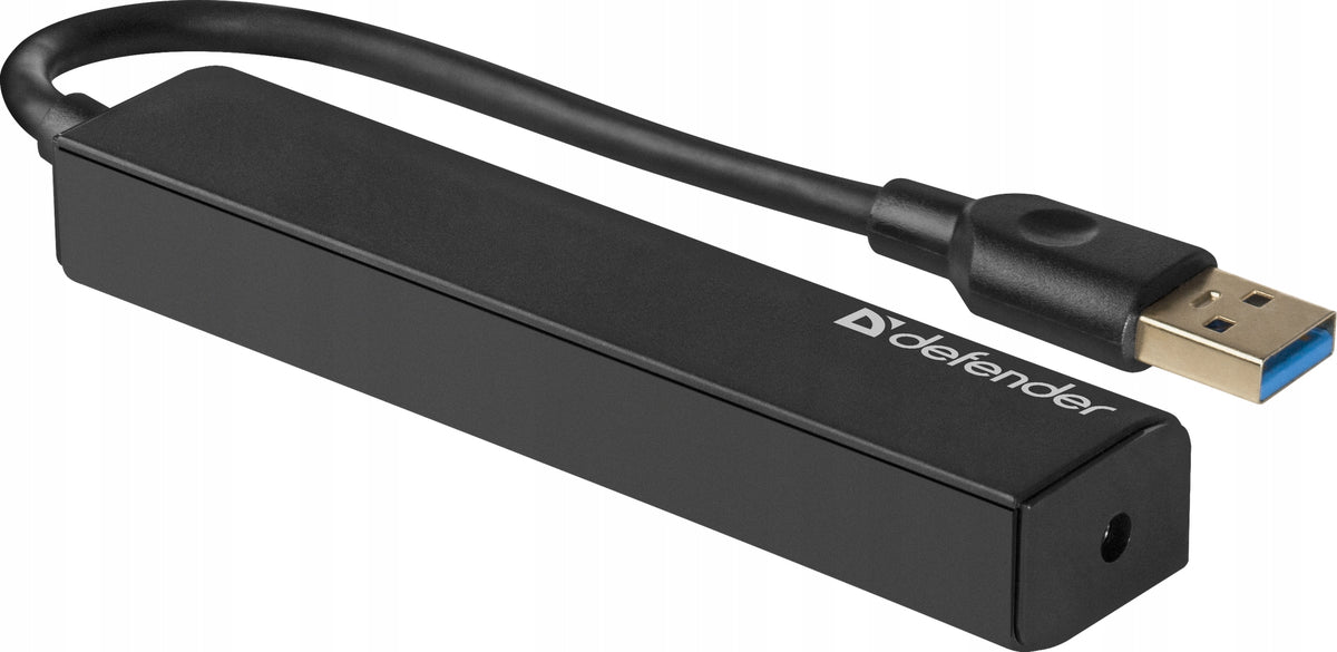 USB (3.0) HUB 4-port, Quadro Express, černý Manufacturer Defender