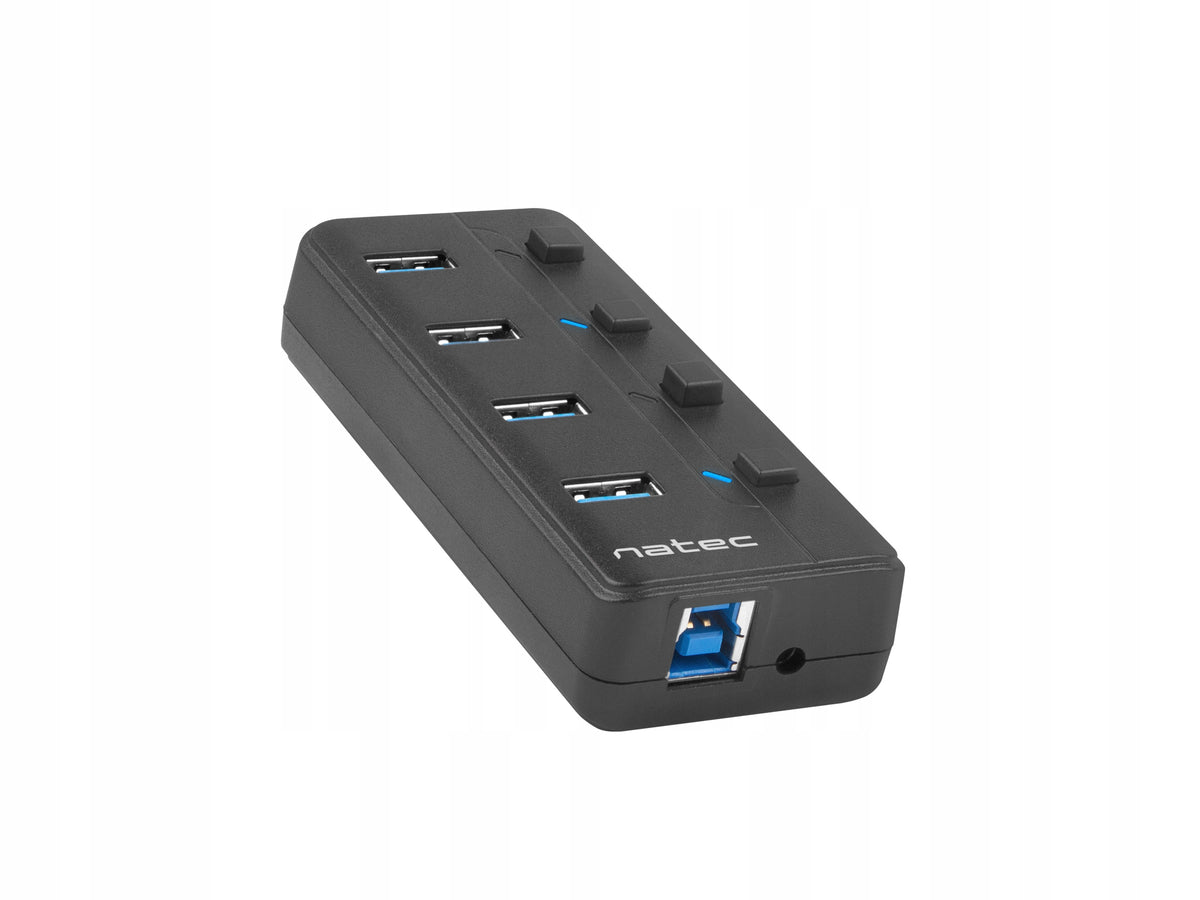 USB 3.0 HUB UP TO 5 Gbps NATEC MANTIS 2 4-PORTS WITH ON/OFF SWITCH Manufacturer Natec