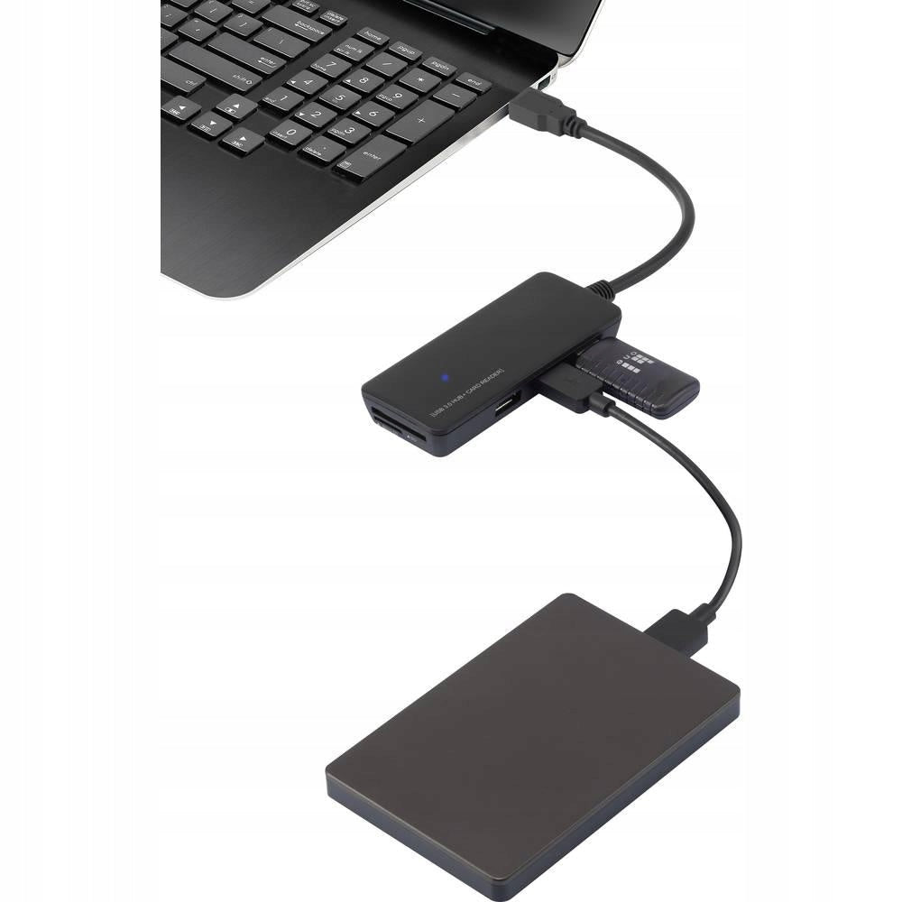 USB 3.0 Hub Renkforce 3x USB SD microSD Manufacturer code RF-4027443
