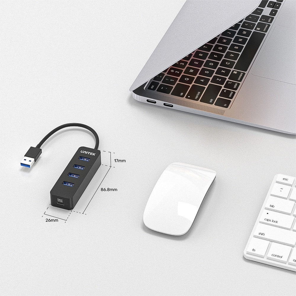 USB 3.0 Hub Splitter Active 4 Ports USB-A 5Gbps USB-C Power Supply PC Drive Manufacturer code 5908037996493
