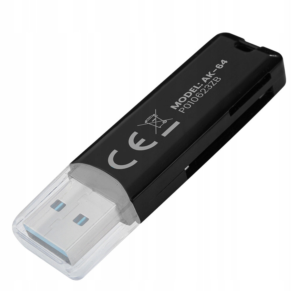 USB 3.0 SD card reader SAVIO AK-64 fast transfer 5Gb/s Plug & Play Manufacturer Savio