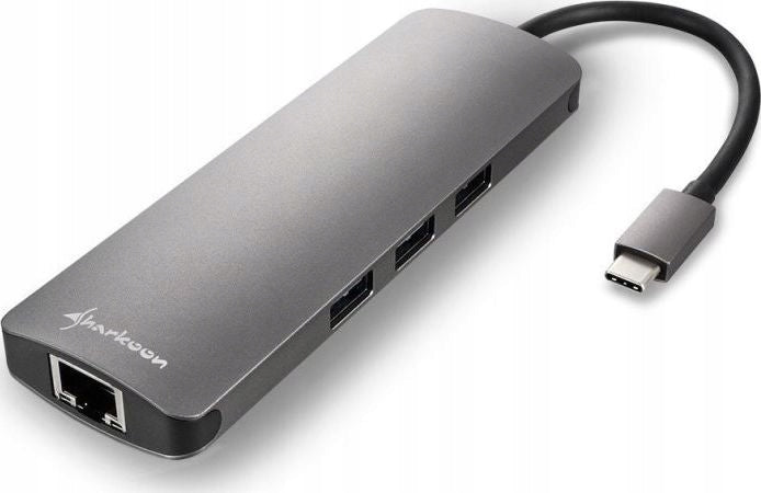 USB 3.0 TYPE C COMBO AD. GRAY/USB HUB Manufacturer Sharkoon