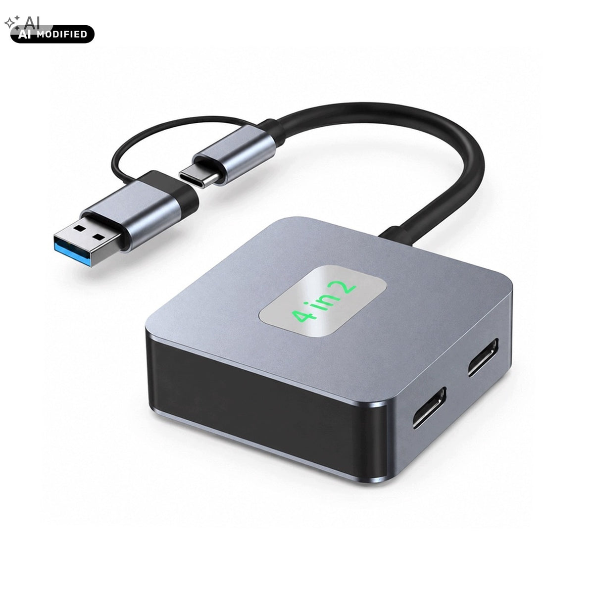 USB 3.2 4w2 power adapter | 2x USB-A and 2x USB-C | High speed 10 Gbps