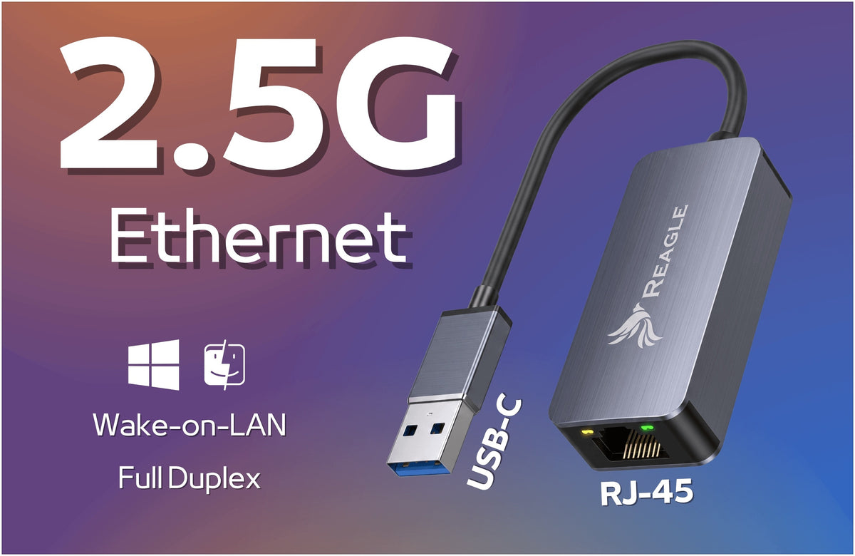 USB 3.2 ETHERNET ADAPTER LAN ADAPTER RJ45 2,5Gb/s 2.5G Packaging status original