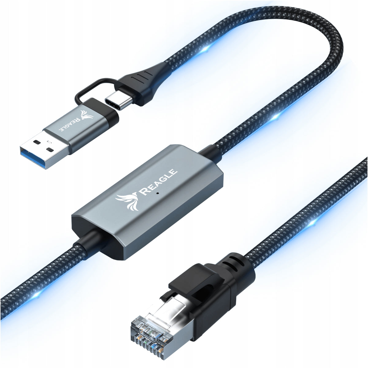 USB 3.2 ETHERNET ADAPTER LAN ADAPTER RJ45 2,5Gb/s 3M
