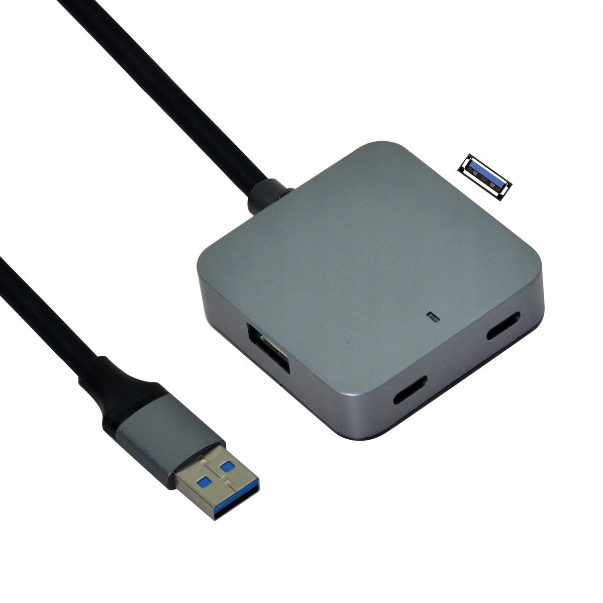 USB 3.2 Gen 1 4 Hub 2x USB-A + 2x USB-C Extension Cable 5m
