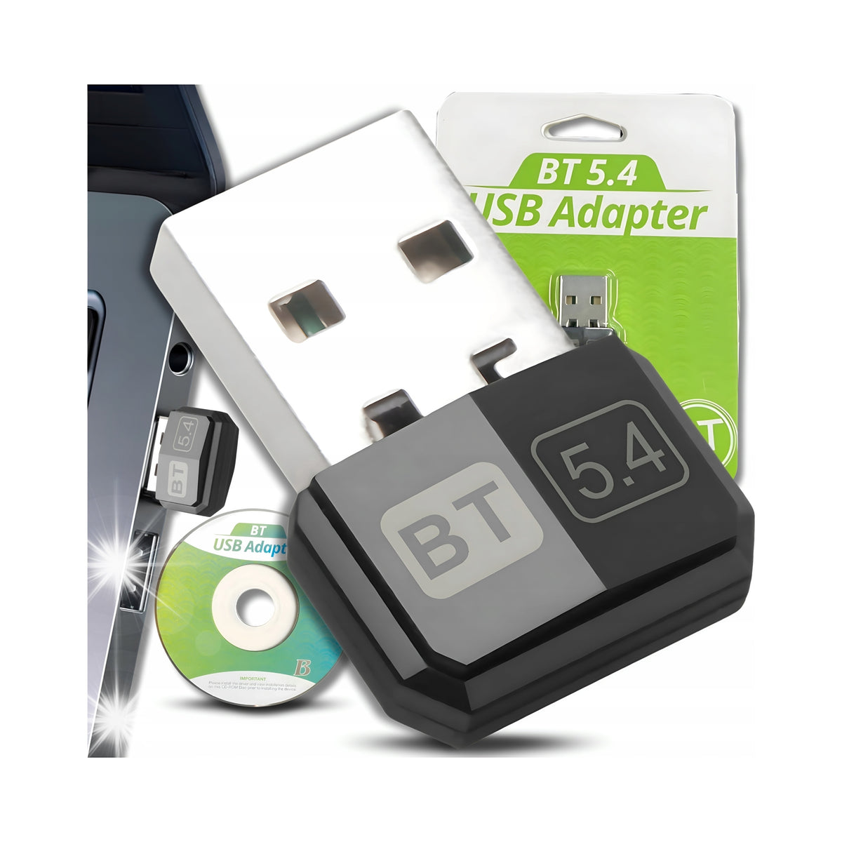 USB 5.4 Bluetooth Adapter Card for PC Mini Transmitter Receiver