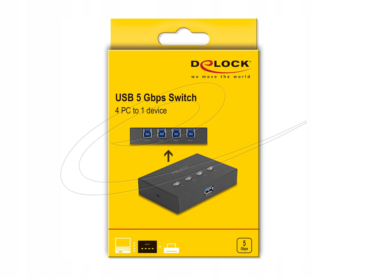 USB 5 Gbps 4 PC to 1 Delock 11509 Switch Manufacturer code 11509