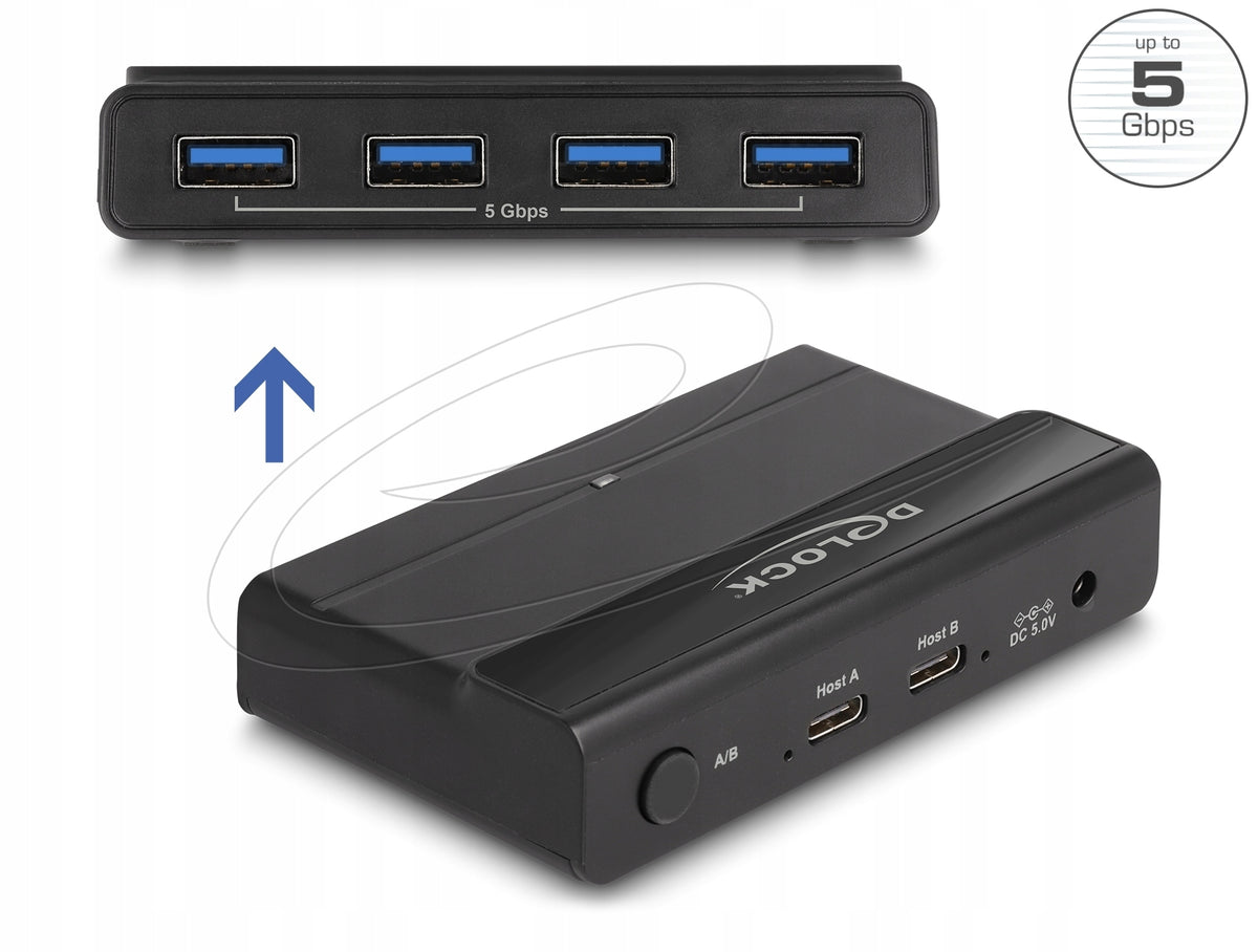 USB 5 Gbps Switch 4 x Device and 2 x Host Delock 88066