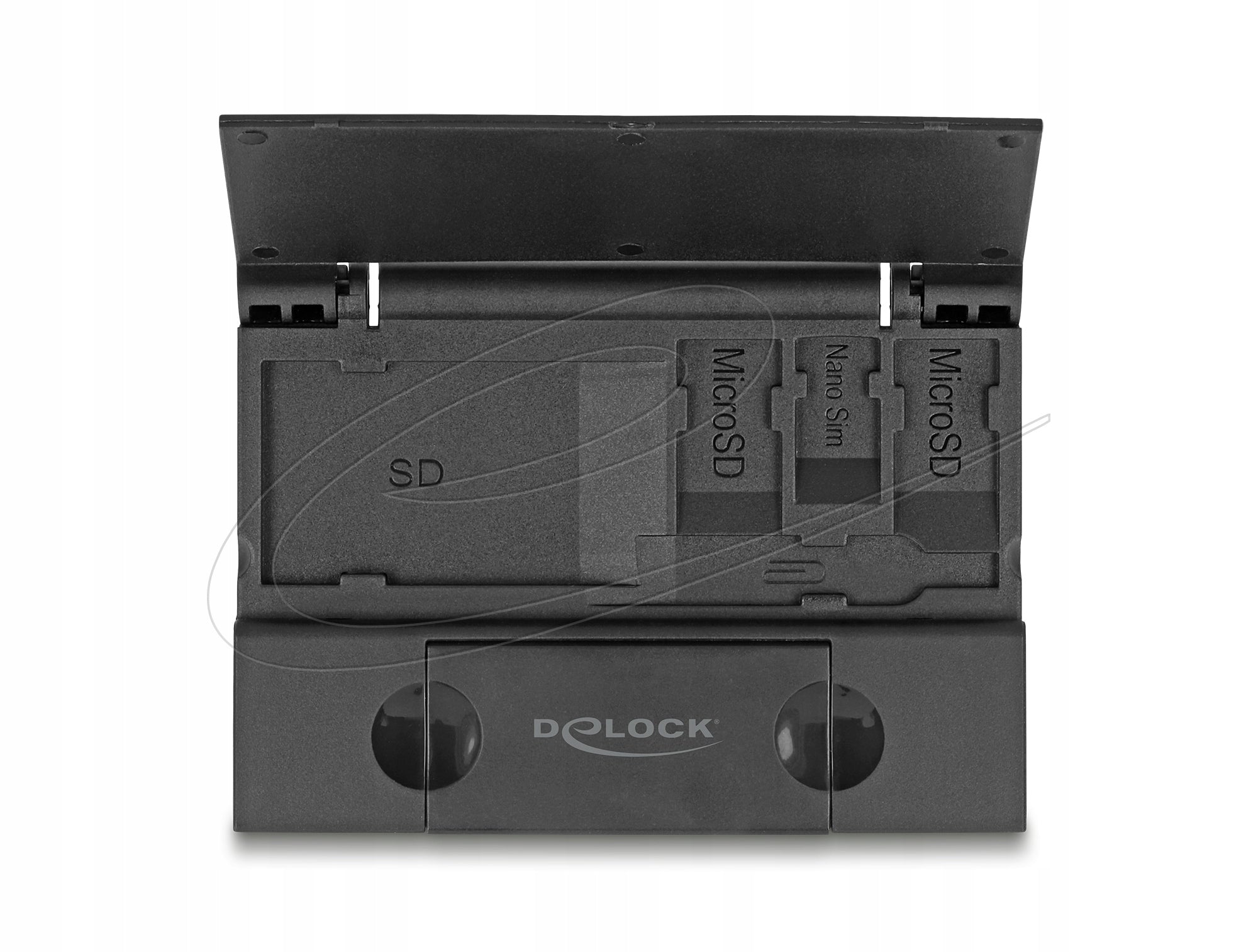 USB 5 Gbps USB C A card reader for SD and Micro SD cards case Delock 91014 Manufacturer code 91014
