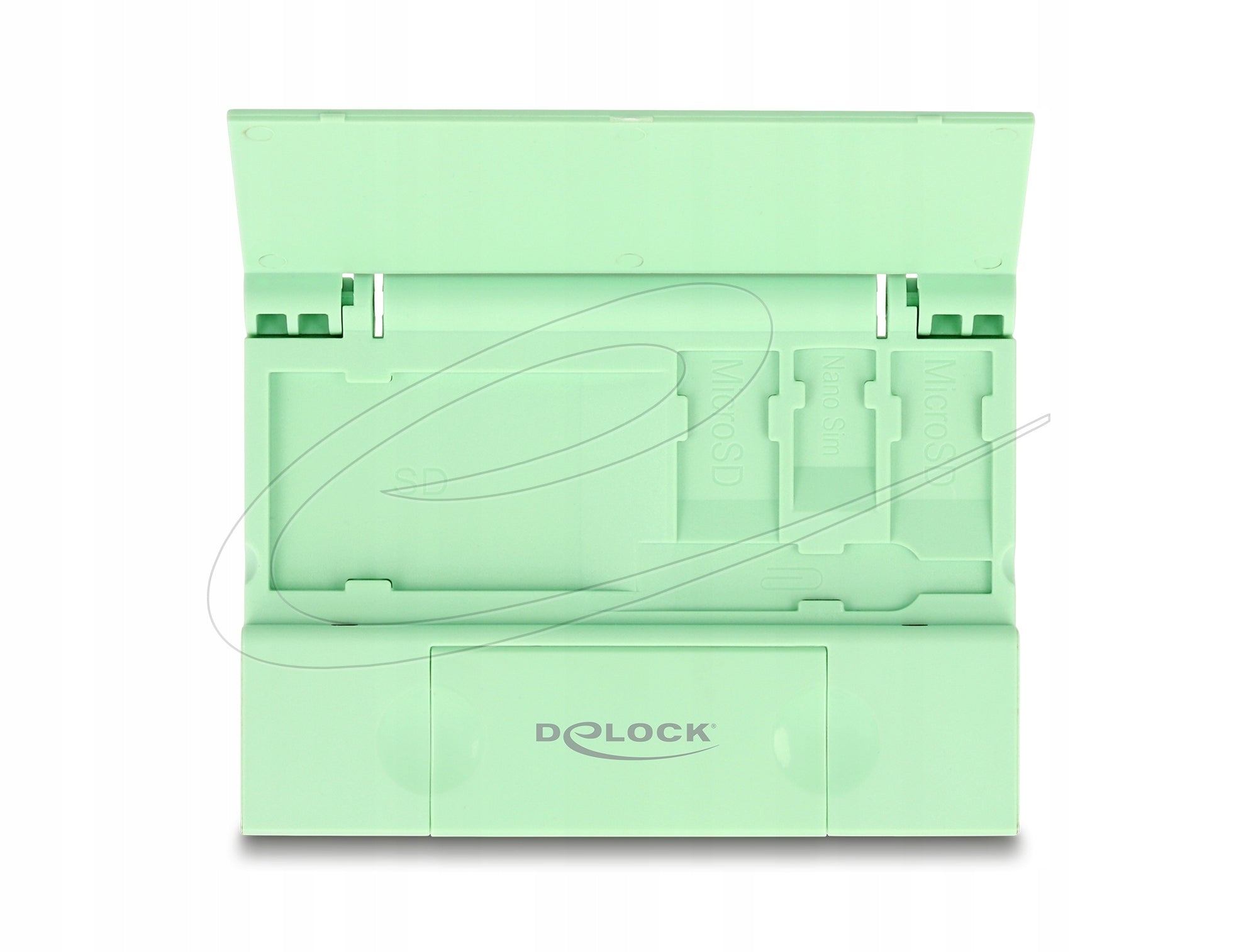 USB 5 Gbps USB C A card reader for SD and Micro SD with Delock 91015 case