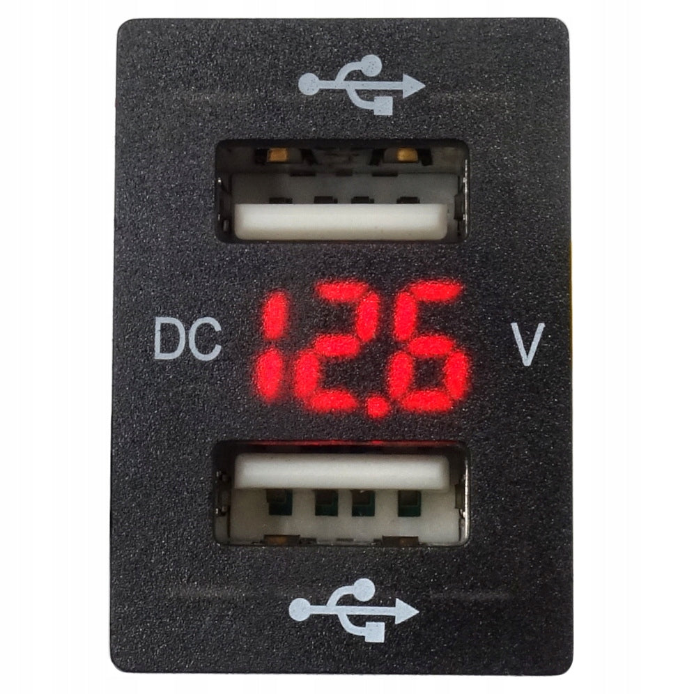 USB 5V 3,1A CAR MOUNTING CHARGER 12V 24V PANEL RED LED EAN (GTIN) 5906288905837