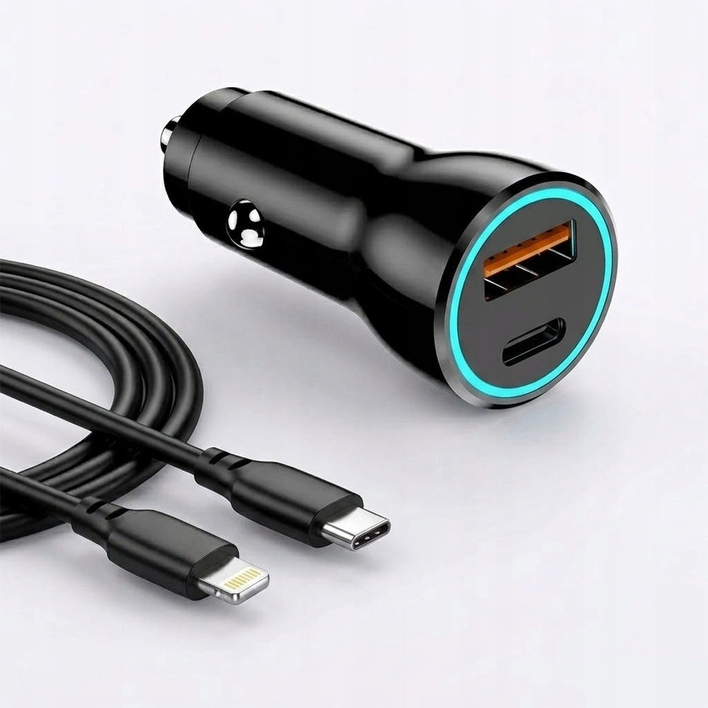 USB-A FAST CHARGER USB-C 25W + 1M CABLE for IPHONE X 11 12 13 14 Pro Max Packaging status original