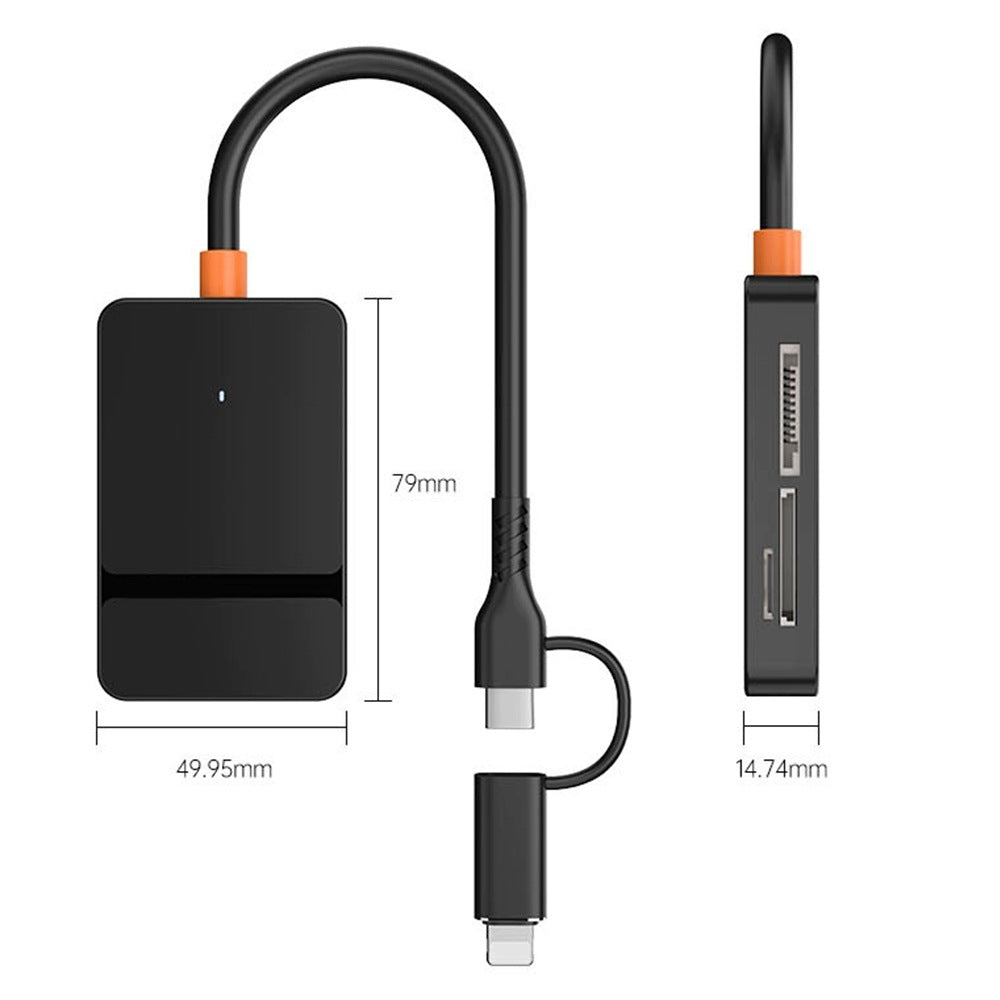 USB-A Memory Card Reader USB-C SD/TF/CF/MS, 5Gb/s High Speed Data Transfer Manufacturer no brand