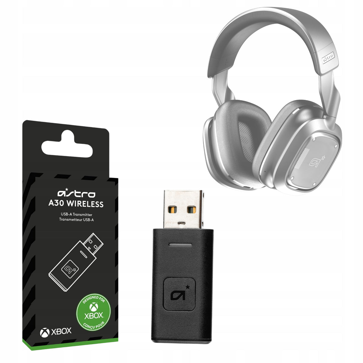 USB-A Transmitter Headphones ASTRO A30 Wireless Receiver XBOX SERIES PC MAC