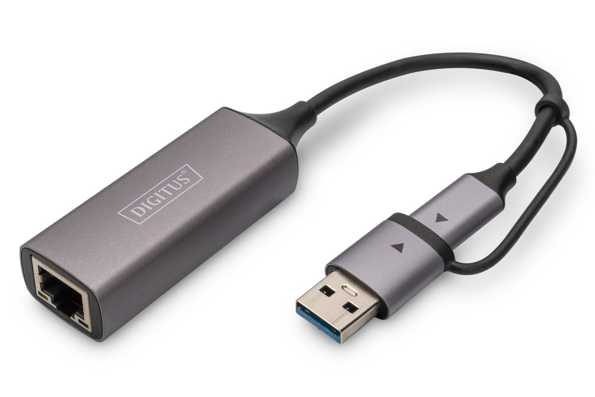 USB A / USB C 2.5Gbps Digitus DN-3028 Network Card