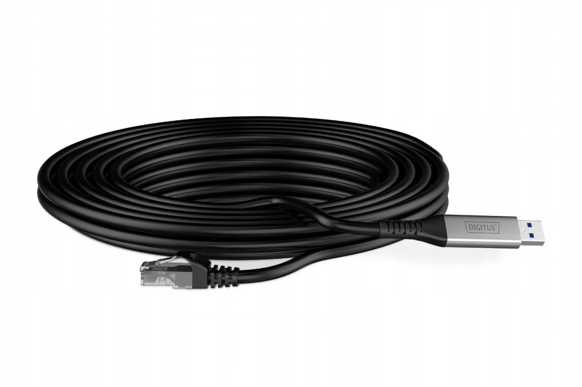 USB-A to RJ45 Cat 6A S/FTP Adapter Cable, 1 Gbps, USB 3.2 Gen1, LSZH, 2m Manufacturer code AK-300600-020-S