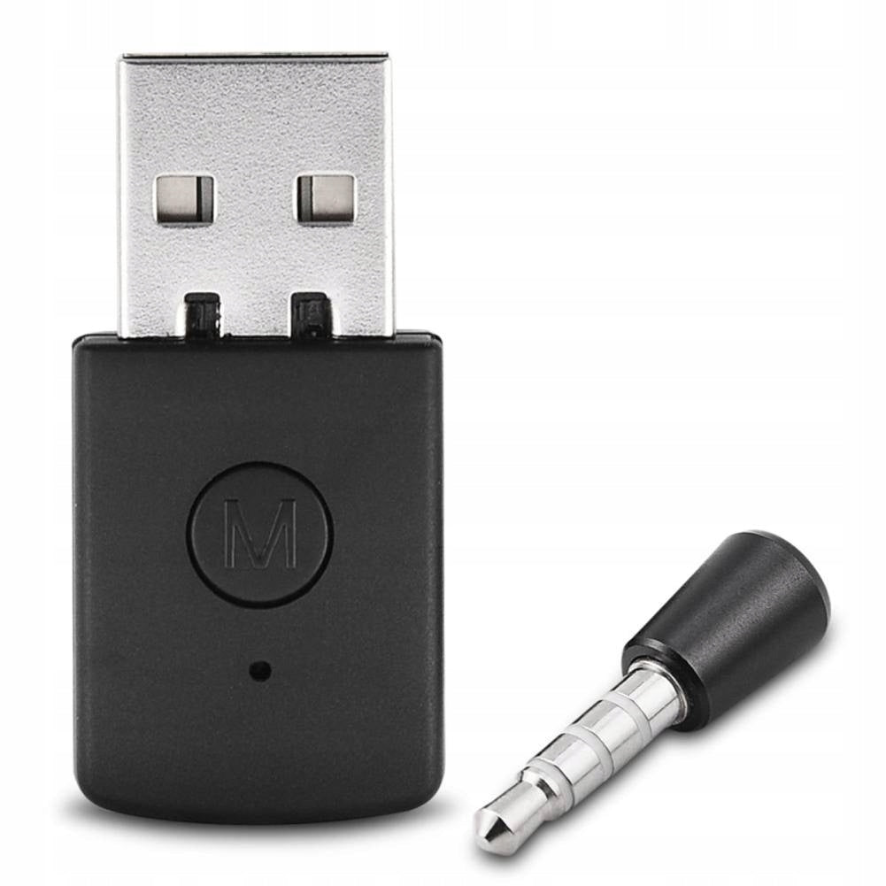 USB ADAPTER TRANSMITTER RECEIVER AUDIO HEADPHONES BLUETOOTH 4.0 PS4 BLACK