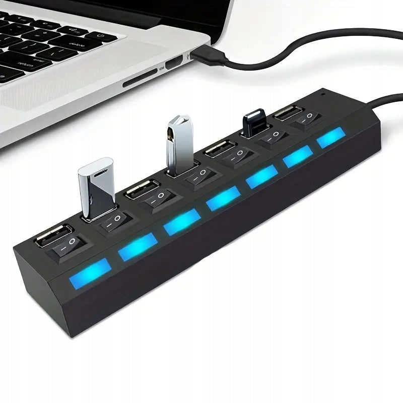 USB Adapter 4 Ports Power On/Off Switch for PC Laptop Manufacturer no brand