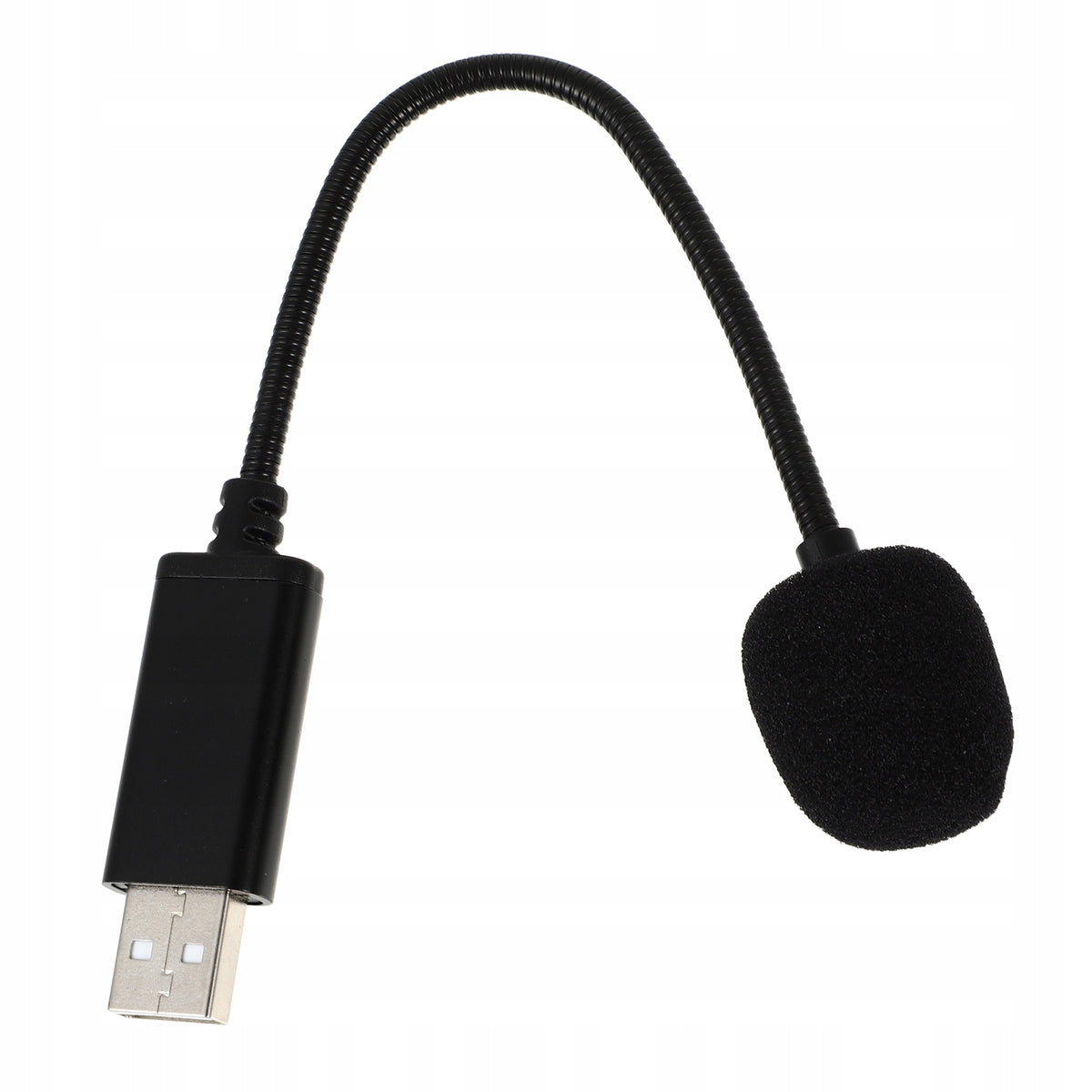 USB Black Flexible Gooseneck Condenser Microphone for Computer