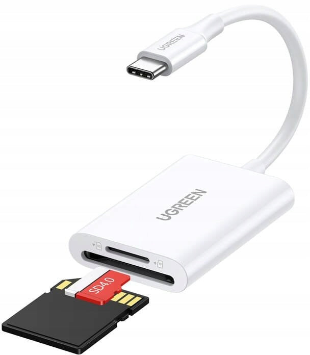 USB-C 2in1 Card Reader Ugreen CM265 (White)