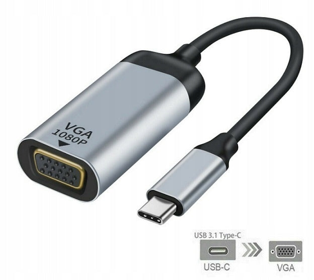 USB-C 3.1 to VGA adapter Macbook S8 S9 v.2022