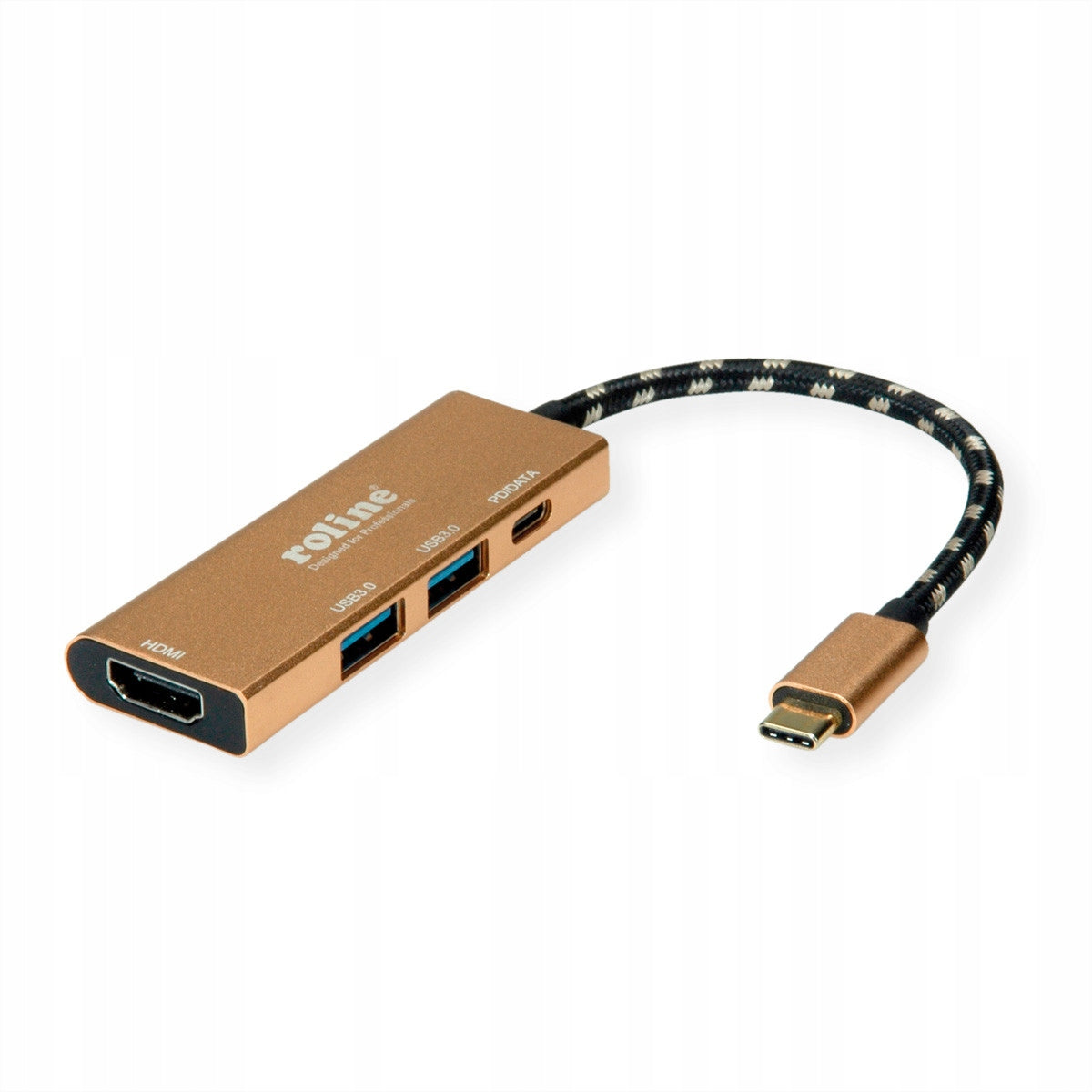 USB C 4K HDMI Docking Station 2xUSB 1xUSB Gold