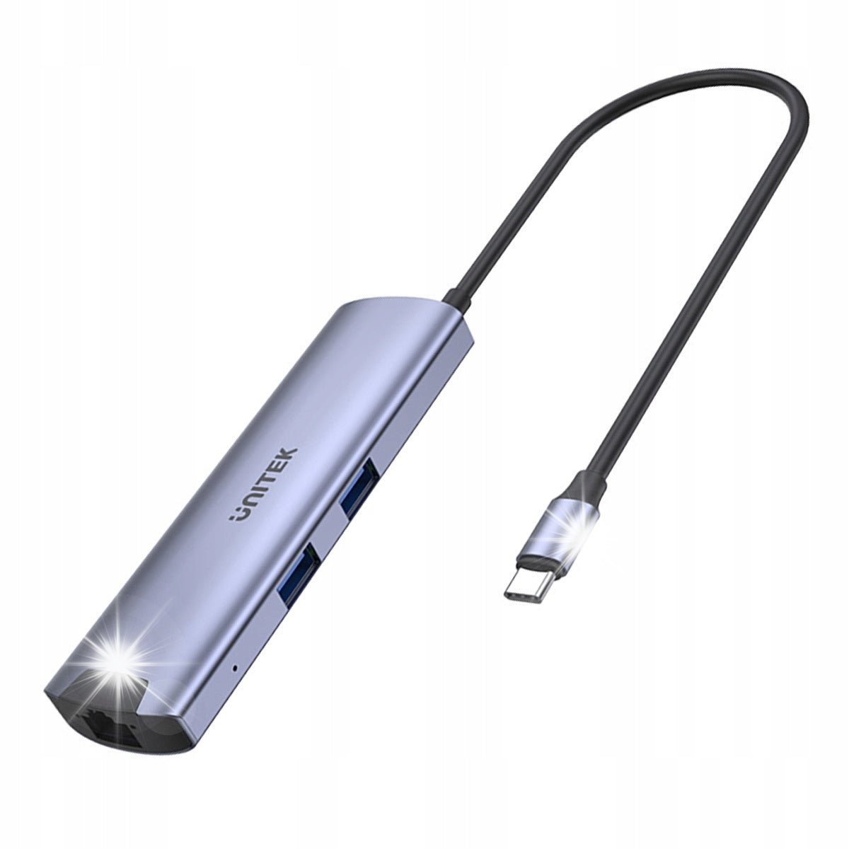 USB-C Active Hub UNITEK 5Gbps, HDMI RJ-45 PD 100W