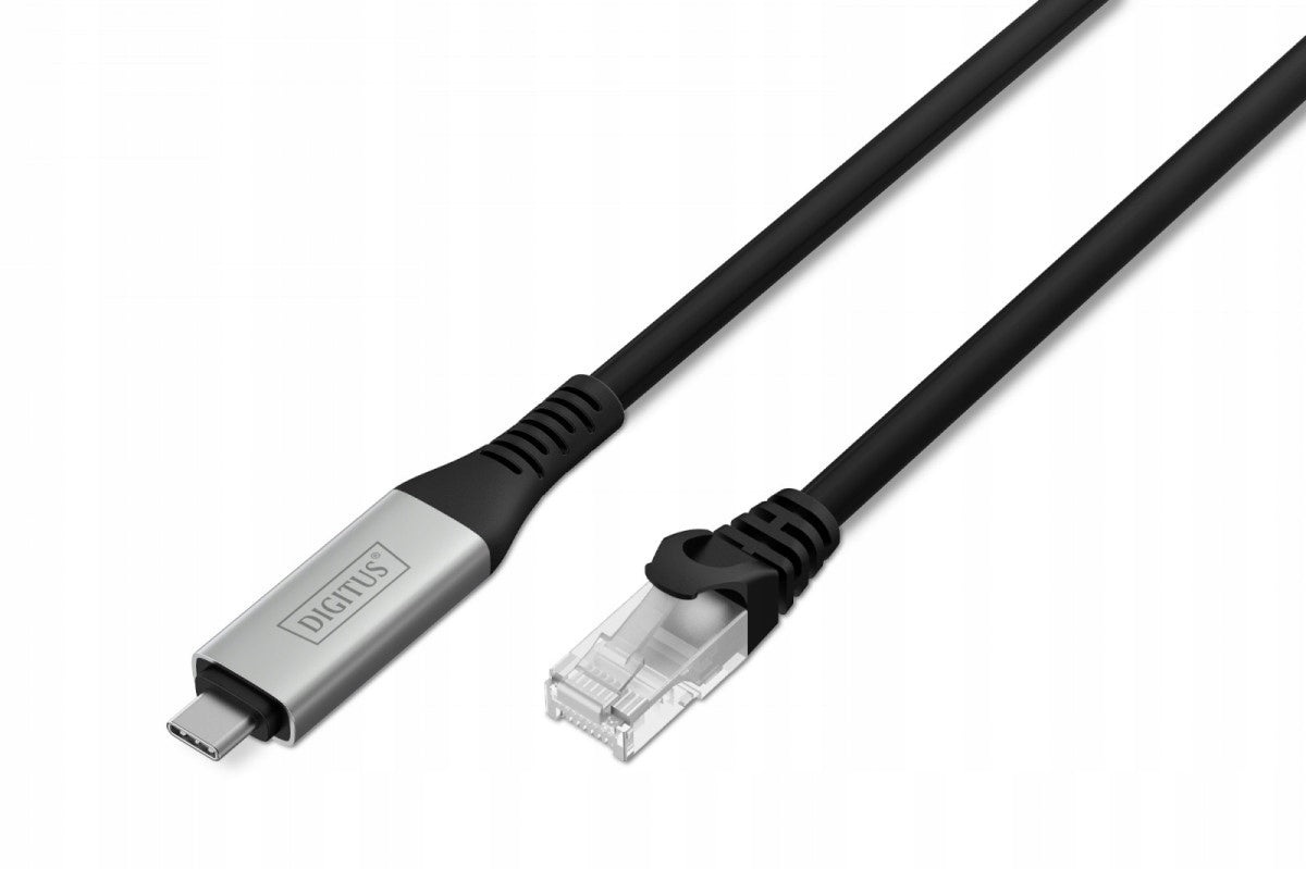 USB-C Adapter Cable - RJ45 Cat. 6A S/FTP, 1 Gbit/s, USB 3.2 Gen1, LSZH, 2m