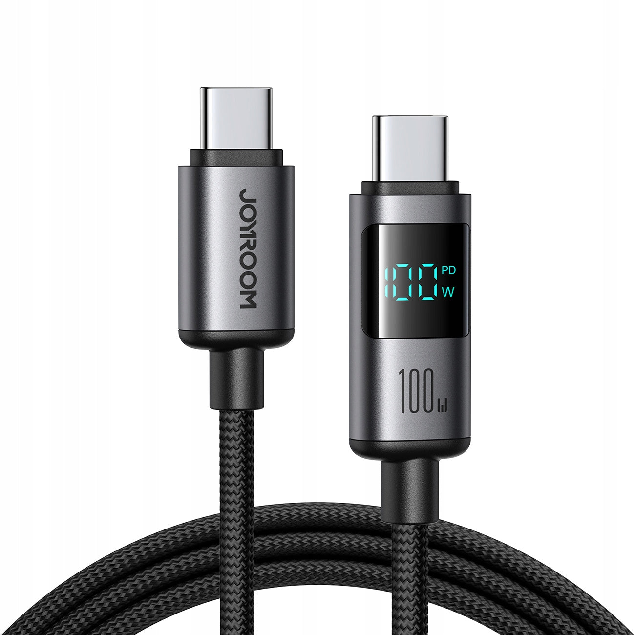 USB-C CABLE - USB-C 100W CHARGING AND TRANSFER CABLE WITH 1,2m DISPLAY