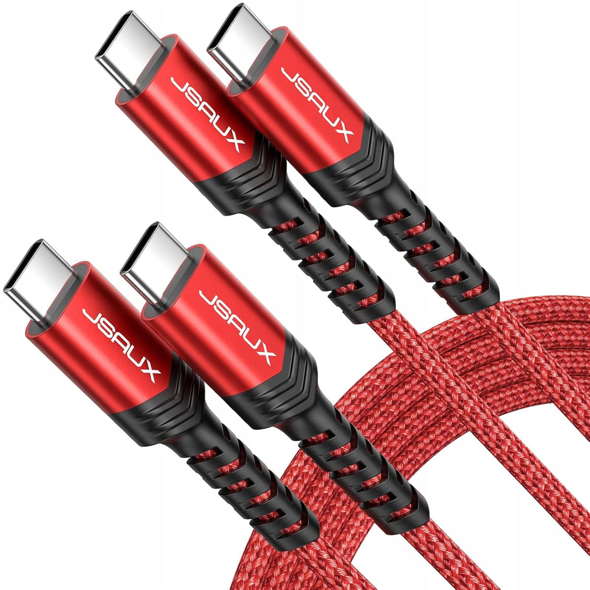 USB C Cable JSAUX 100W 5A 2m Braided iPhone Samsung iPad